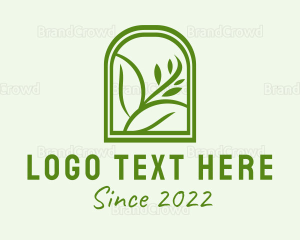 Farm Herbal Window Agriculture Logo