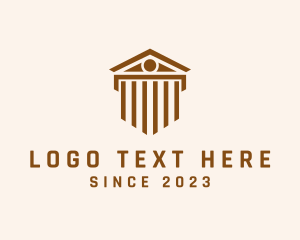 Prosecutor - Government Column Building logo design