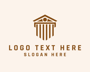 Government Column Building Logo