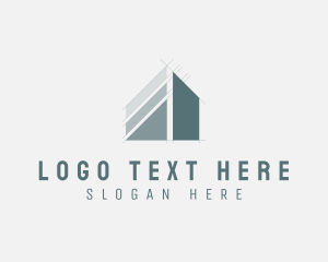 Storhouse - House Architecture Blueprint logo design