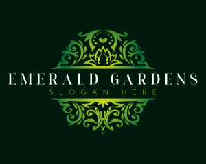 Royal Gardening Shield logo design