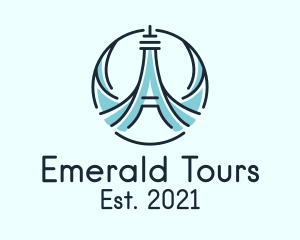 Paris Eiffel Tour logo design