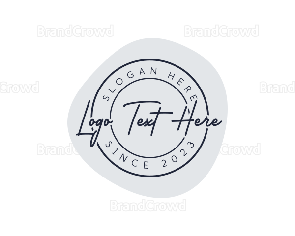 Elegant Beauty Stamp Logo