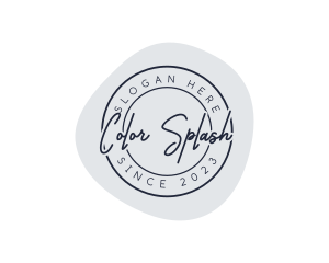 Elegant Beauty Stamp logo design