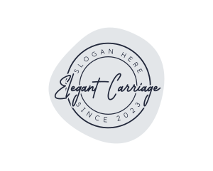 Elegant Beauty Stamp logo design