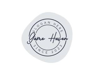 Makeup Artist - Elegant Beauty Stamp logo design