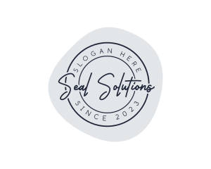 Seal - Elegant Beauty Stamp logo design
