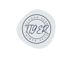 Elegant Beauty Stamp logo design