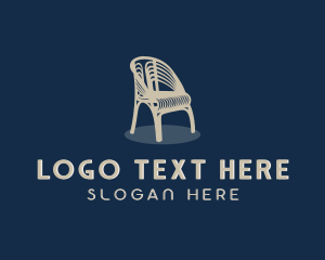 Home Staging - Rattan Armchair Furniture logo design