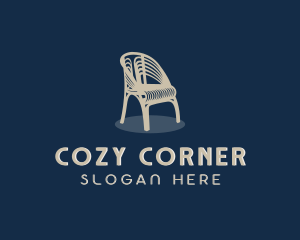 Armchair - Rattan Armchair Furniture logo design