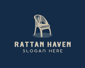 Rattan - Rattan Armchair Furniture logo design