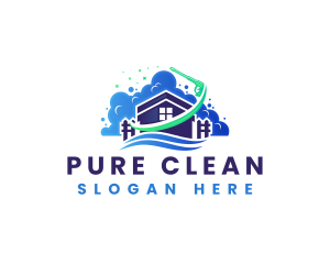 Cleaning Pressure Wash Maintenance logo design