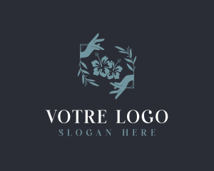 Yogi - Hibiscus Flower Decorator logo design