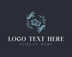 Spa - Hibiscus Flower Decorator logo design