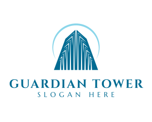 Modern Building Tower logo design