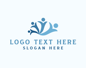 Outsourcing - Human Social Support Group logo design
