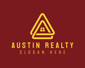 Triangular Puzzle Realty logo design