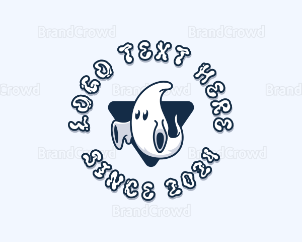 Spooky Ghost Spirit Logo