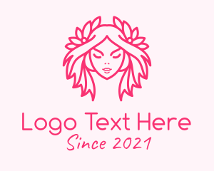 Facial - Pink Pretty Woman logo design