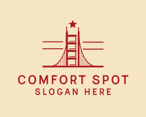 Golden Gate Bridge Landmark logo design