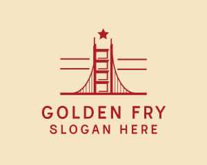 Golden Gate Bridge Landmark logo design