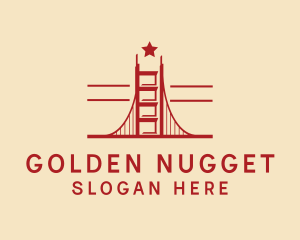 Golden Gate Bridge Landmark logo design