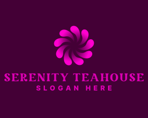 Abstract Swirl Wellness Spa logo design