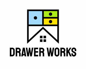 Drawer - Home Drawer Cabinet logo design