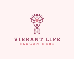 Wellness Woman Tree logo design