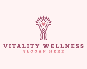 Wellness Woman Tree logo design