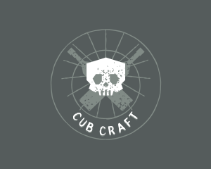 Skull Craft Brewery logo design