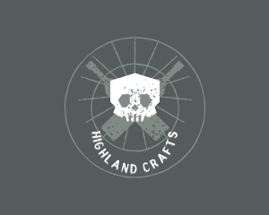 Skull Craft Brewery logo design