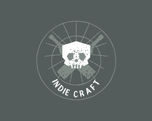Indie - Skull Craft Brewery logo design