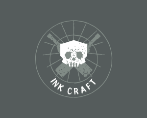 Skull Craft Brewery logo design