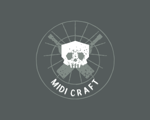 Skull Craft Brewery logo design