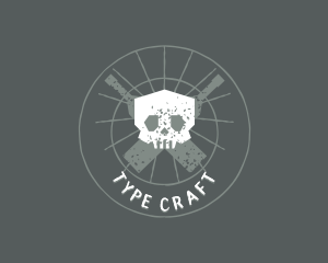 Skull Craft Brewery logo design