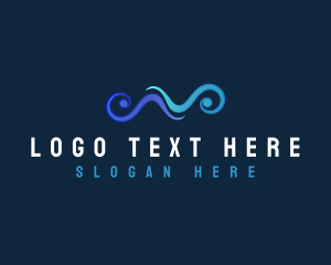 Maritime - Ocean Wave Current logo design