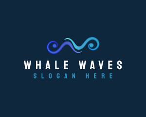 Ocean Wave Current logo design