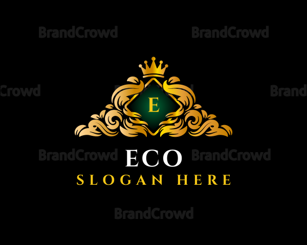 Crest Monarchy Crown Logo