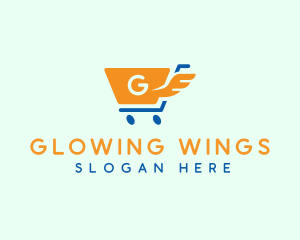 Wing Retail Cart logo design