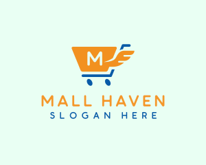 Wing Retail Cart logo design