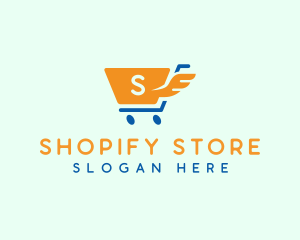 Wing Retail Cart logo design