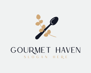 Spoon Leaf Catering logo design