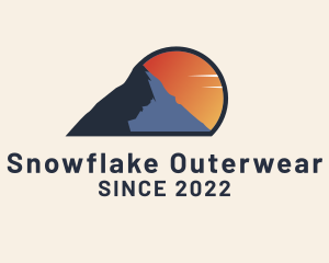 Outerwear - Mountain Trek Sunset logo design