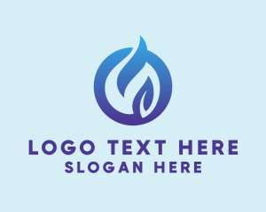 Eco Friendly - Flame Leaf Plant logo design