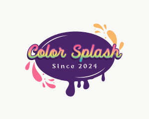 Colorful Paint Splash logo design