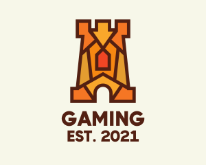 Secure - Fortress Defense Gaming logo design