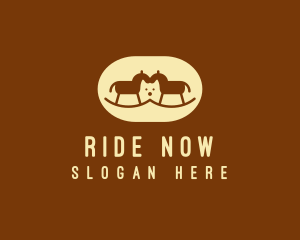 Wooden Horse Toy Pet logo design