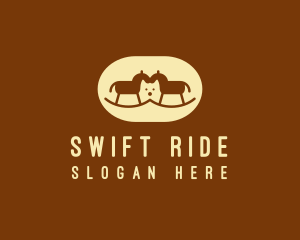 Wooden Horse Toy Pet logo design