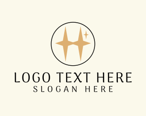 Beauty Product - Star Hotel Letter H logo design